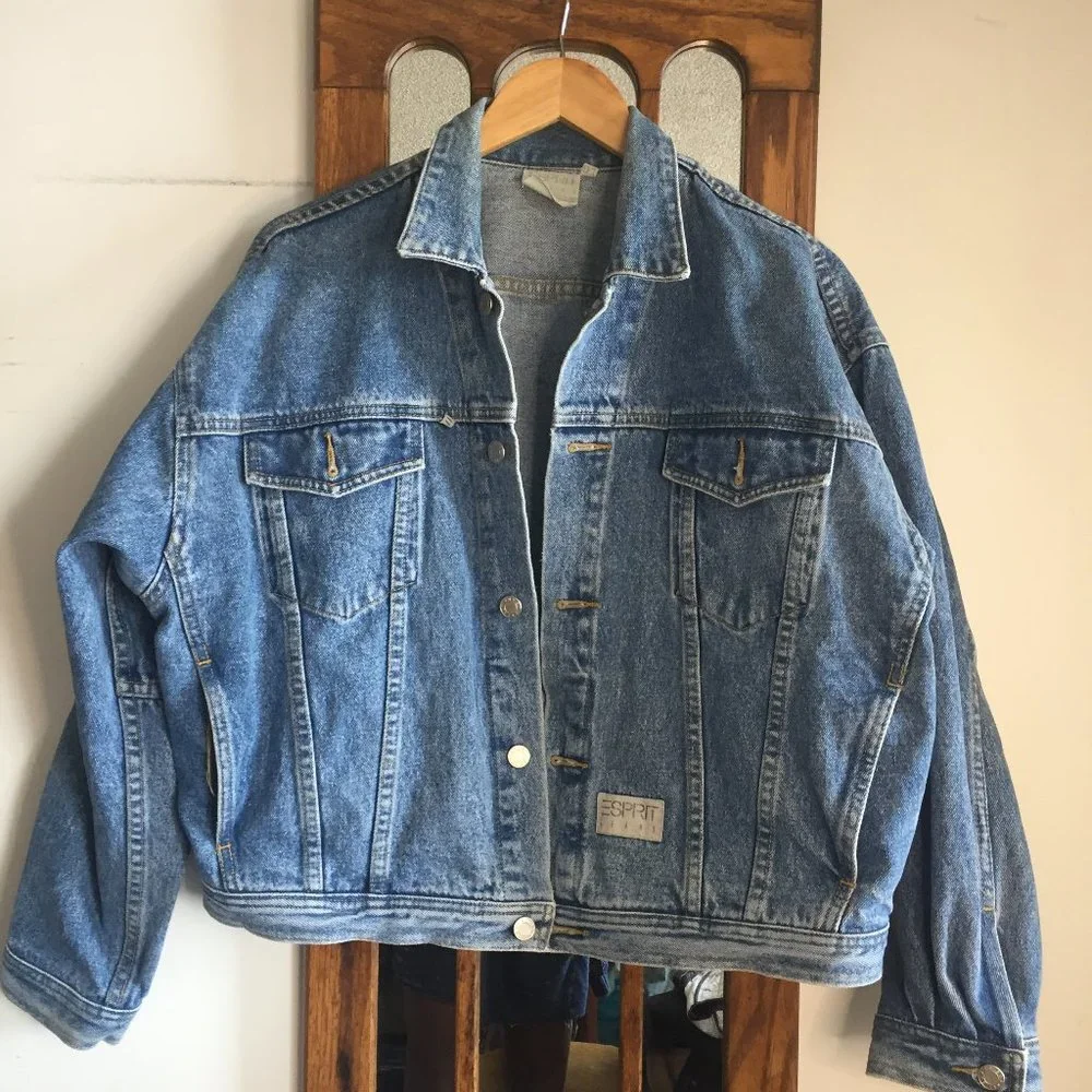 VINTAGE ESPRIT DENIM JACKET - Picture 1 of 9